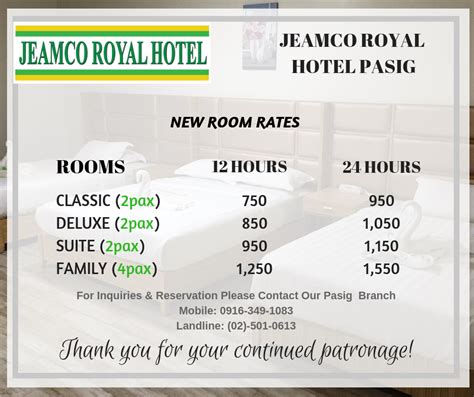 jeamco royal hotel pasig